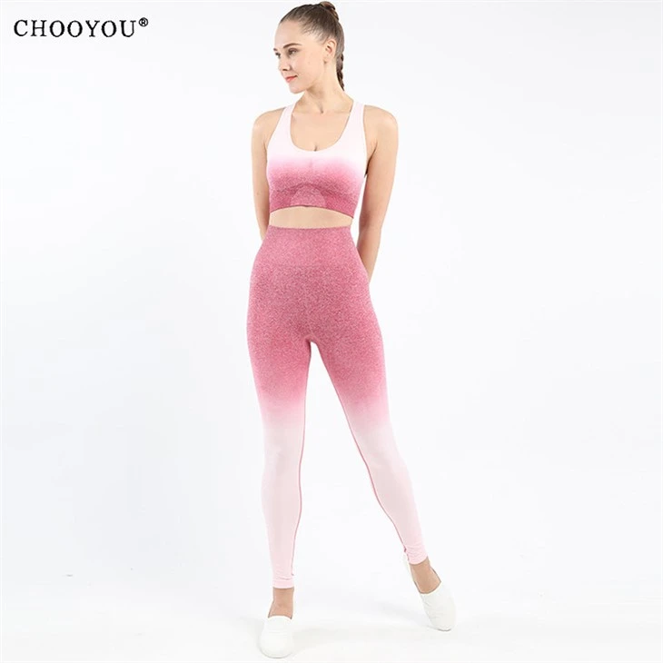 red yoga suit