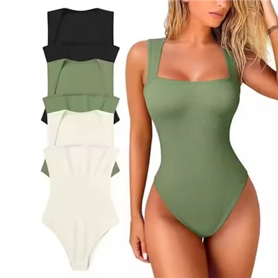 Yoga bodysuits pou fanm yo